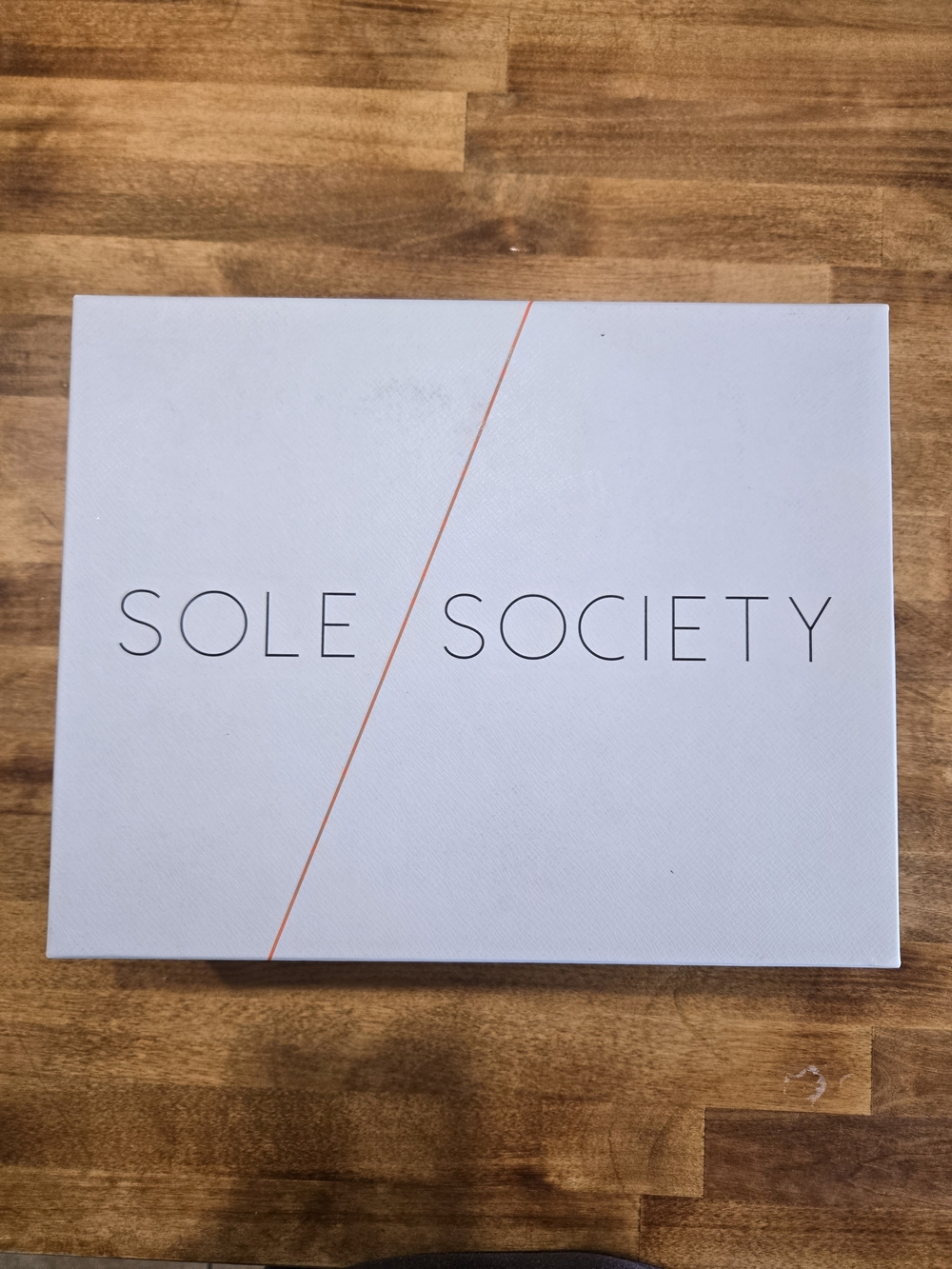 Sole Society Shoe Box -Black With Brown Sole
